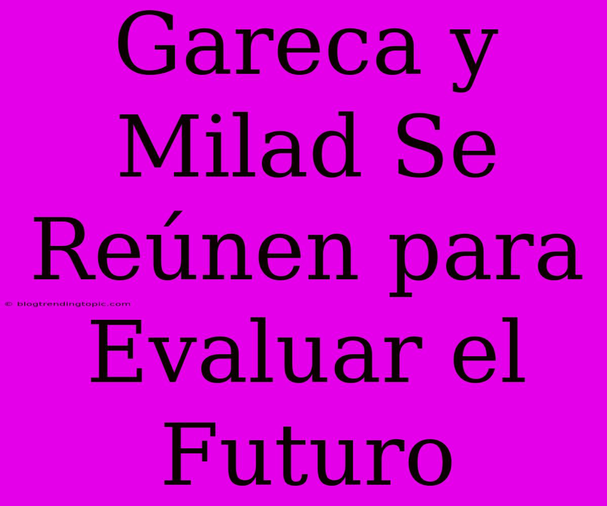 Gareca Y Milad Se Reúnen Para Evaluar El Futuro